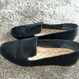 Birdies Flats Womens Size 9 The Starling Loafer Black Leather Round Toe Slip On